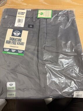 Dockers Straight Fit Signature Khaki Pants - Gray